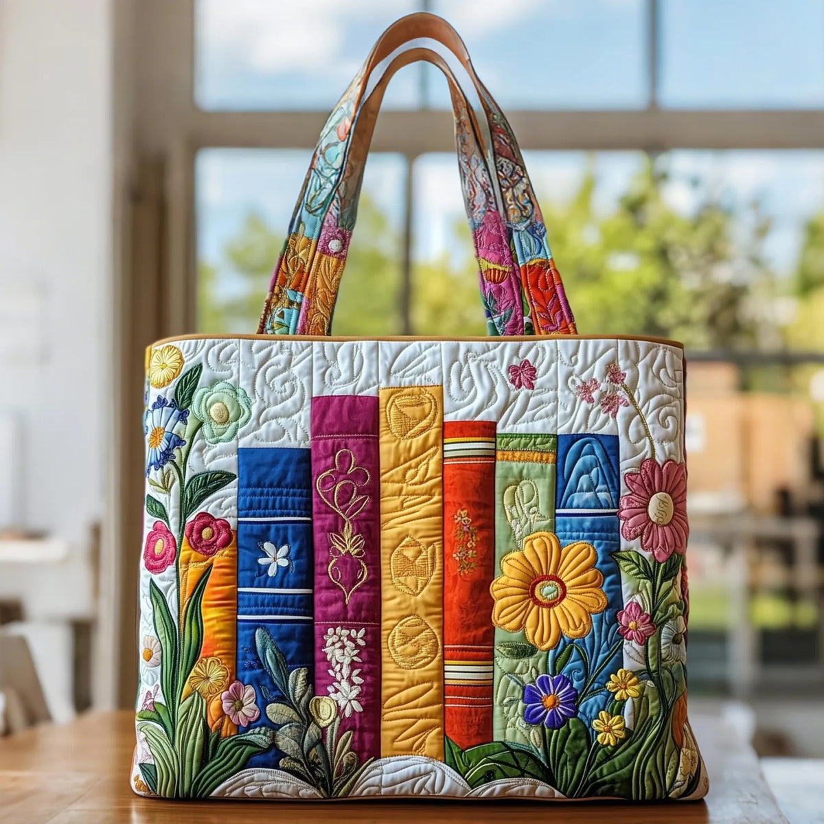 Handcrafted Flowering Library Bag – Two Sizes