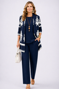 Casey three-piece co-ord set in midnight blue