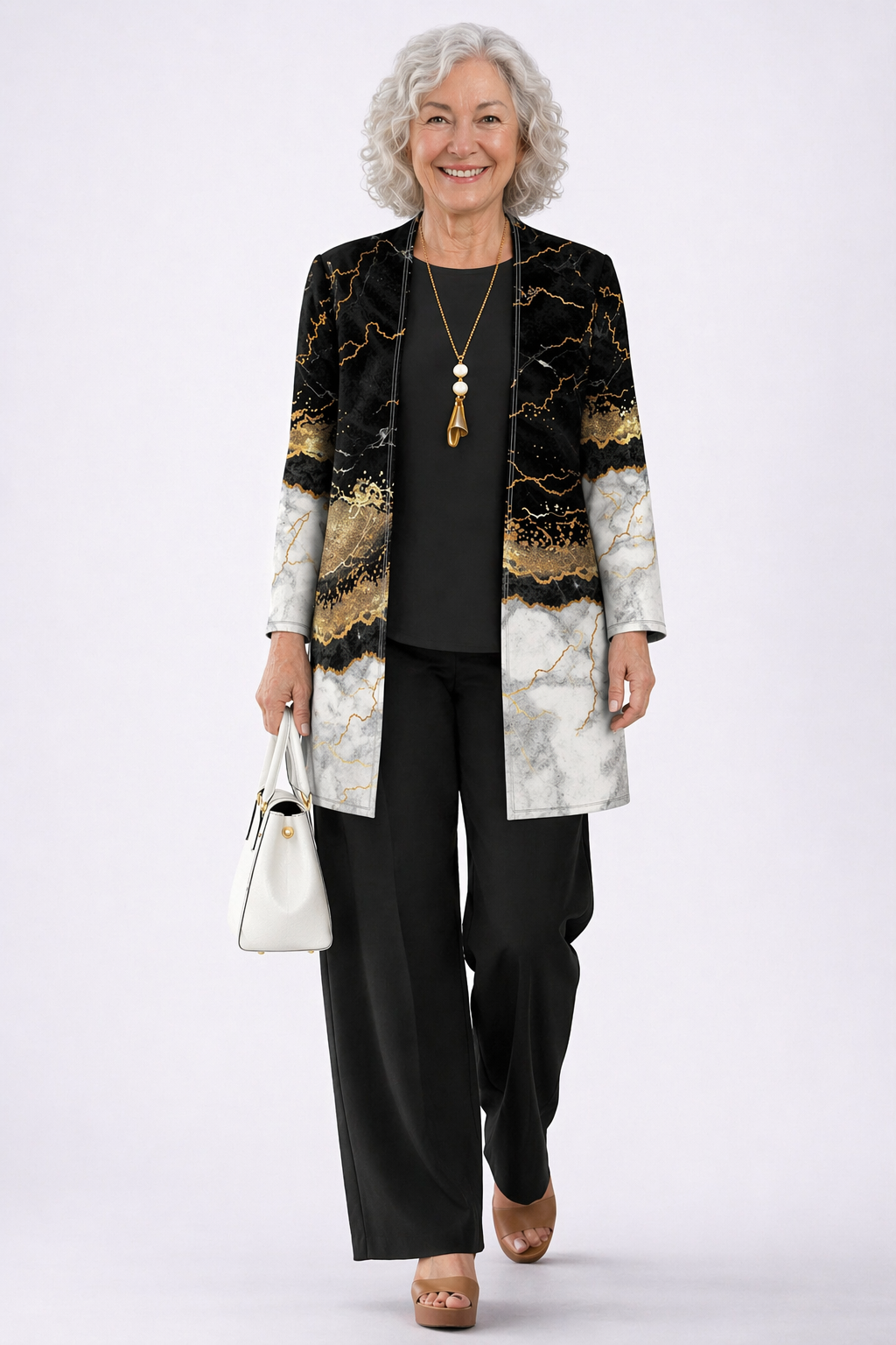 Joan three-piece co-ord set in multicolour