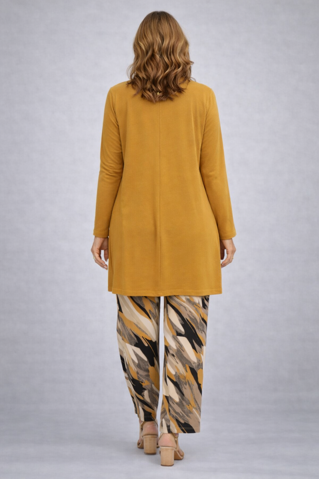 Ailene three-piece co-ord set in yellow – photo 3
