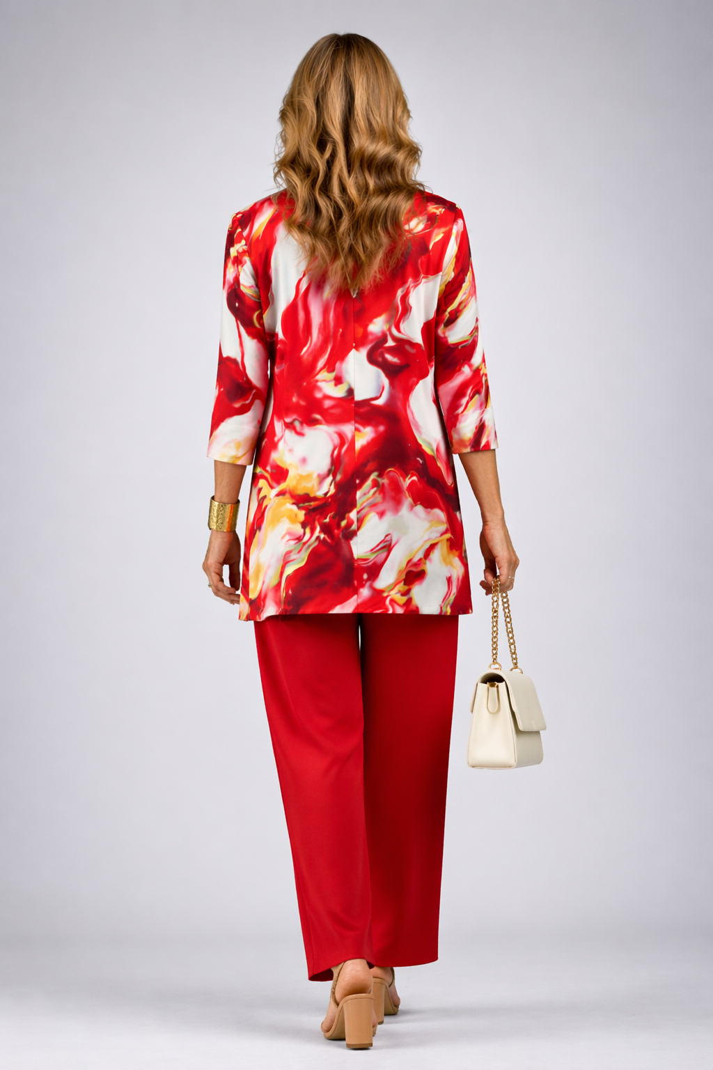 Gail three-piece co-ord set in red – photo 2