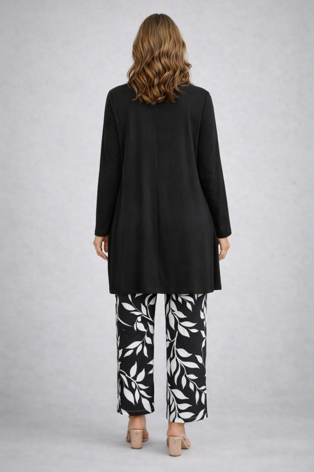 Polly three-piece co-ord set in black and white – photo 2