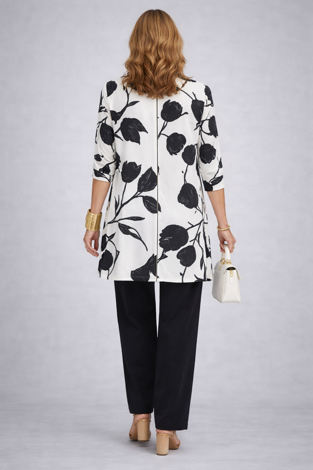 Ethel three-piece co-ord set in black and white – photo 2