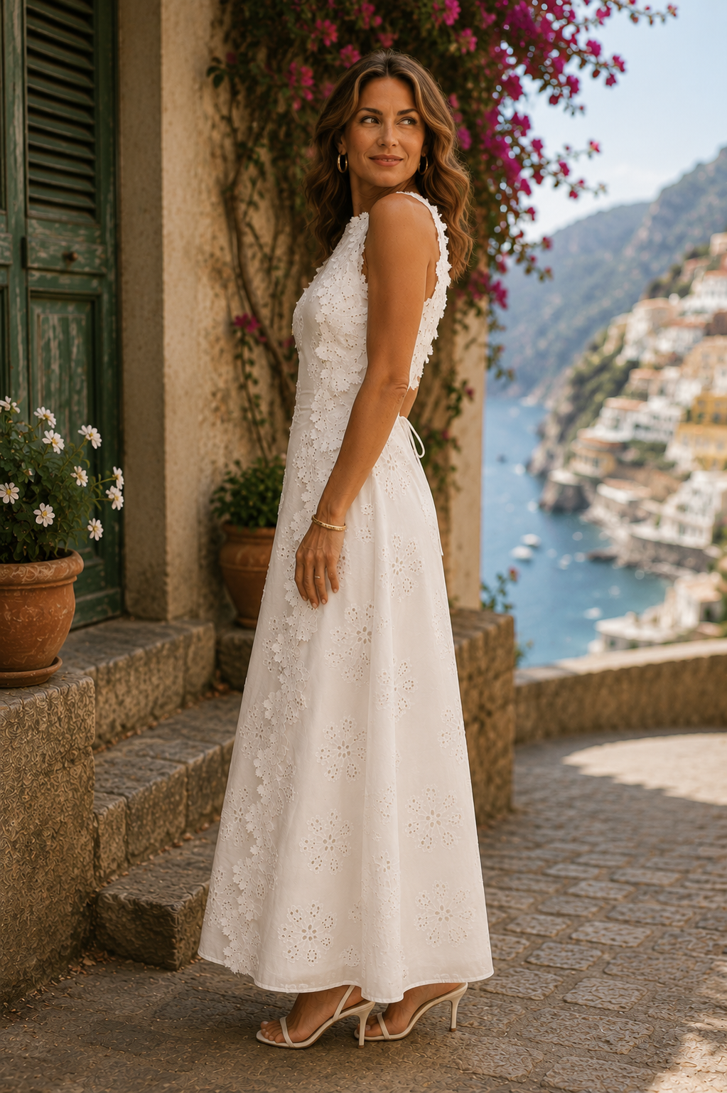 Della™ | Embroidered Maxi Dress