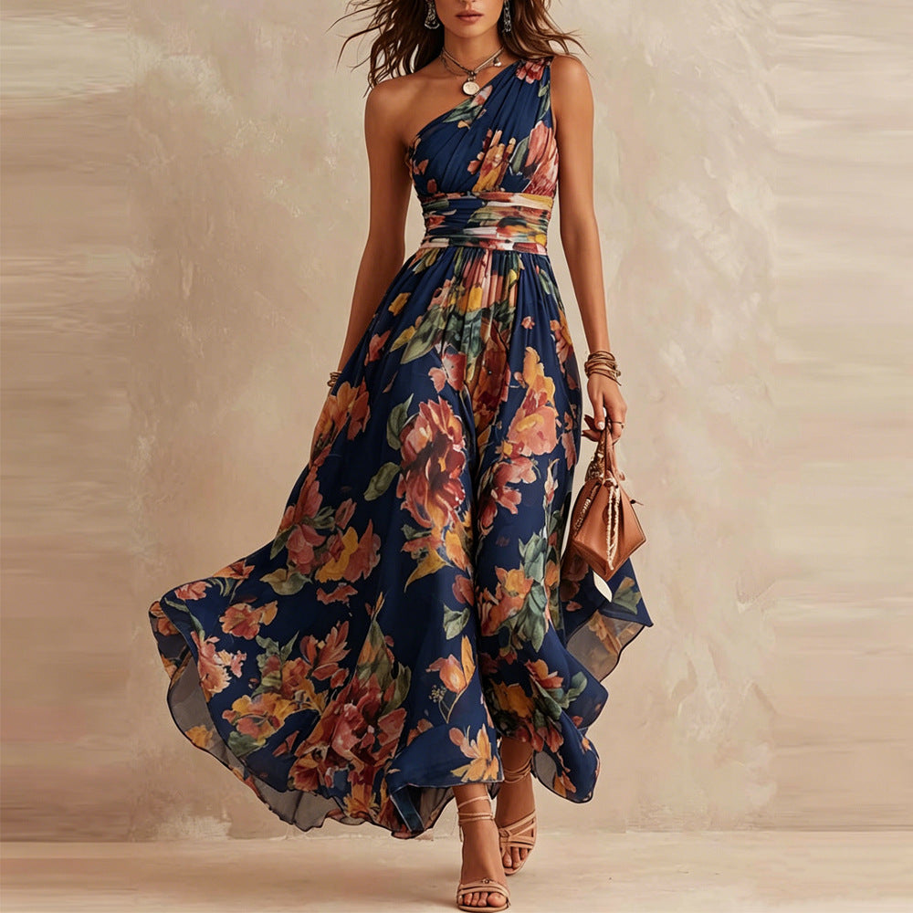 Aurora™ | Asymmetrical Floral Maxi Dress