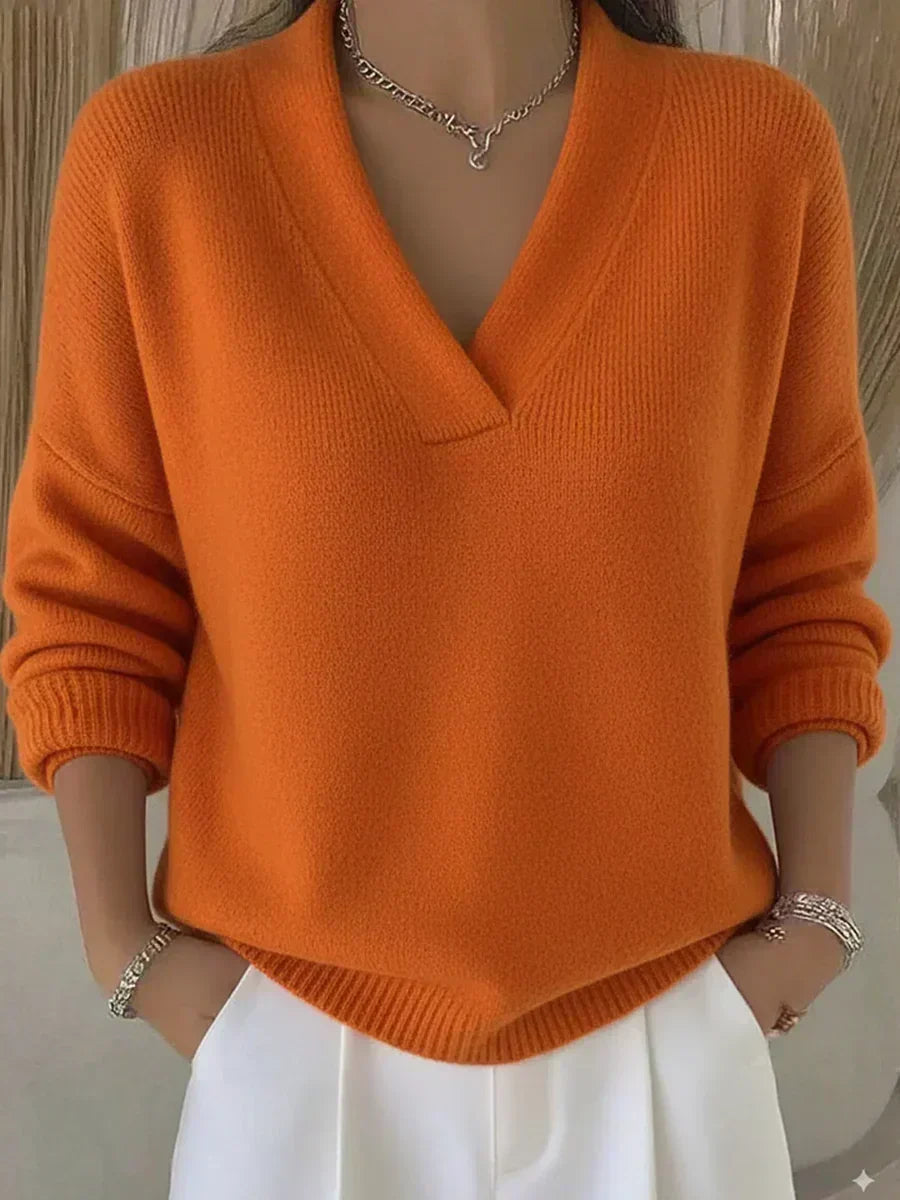 Vivelle™ | Relaxed V-Neck Jumper