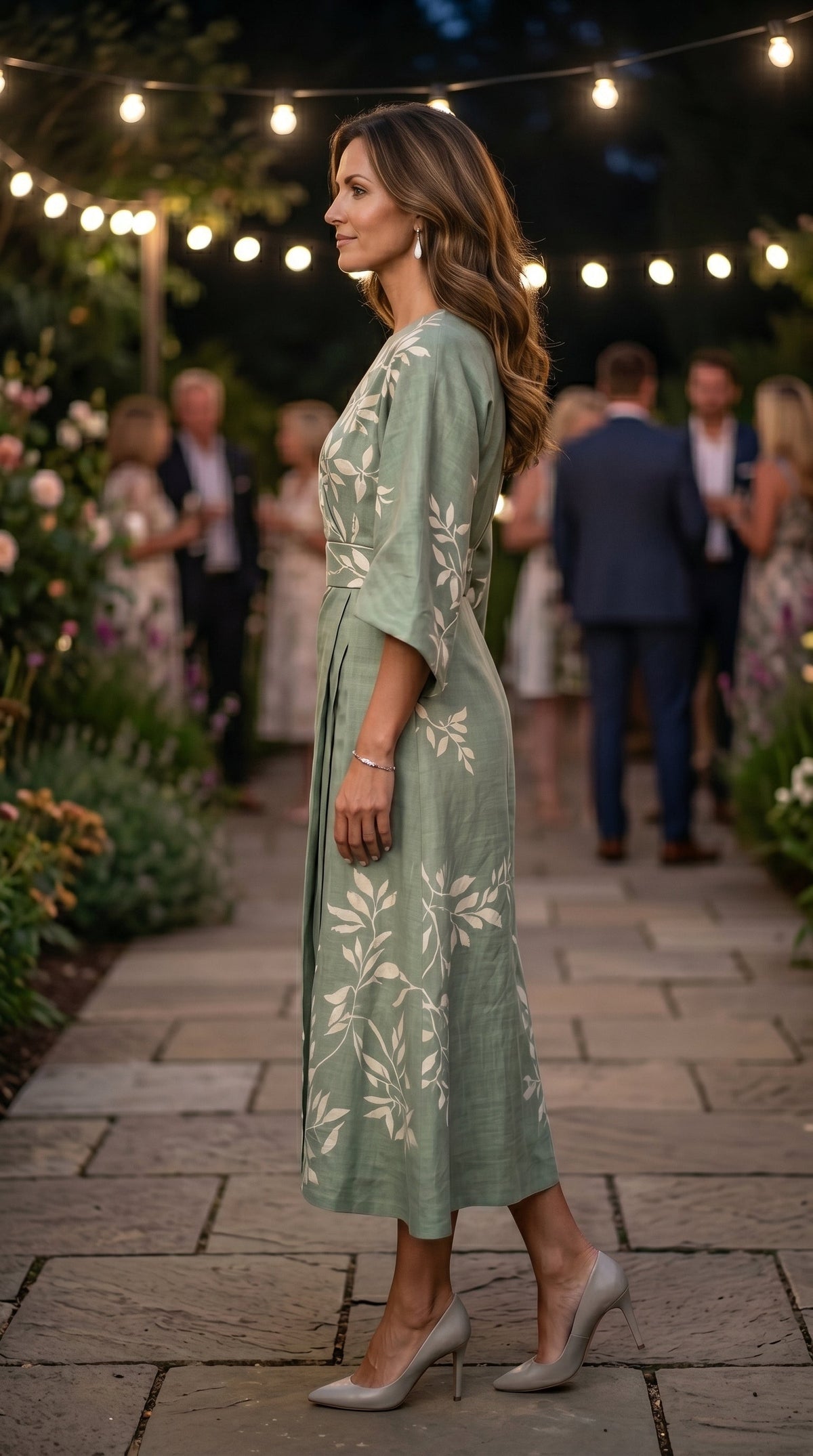 Eden™ | Floral High-Waist Midi Dress