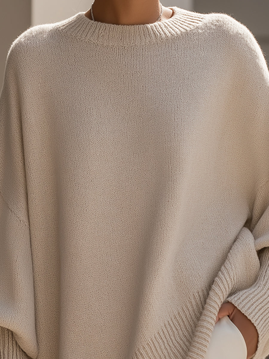 Isolde | Loose-Fit Draped Sweater