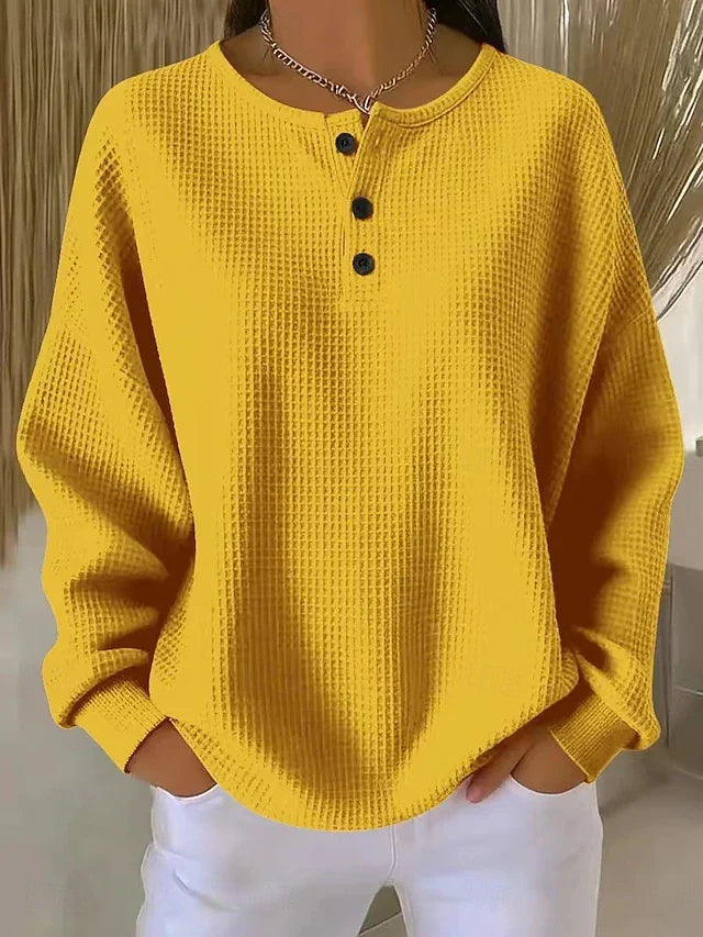 Harper Lane™ | Relaxed Fit Button-Up Blouse