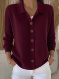 Josephine™ | Roll Neck Button-Front Jumper