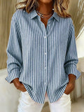 Jacqueline™ | Striped Button-Up Shirt
