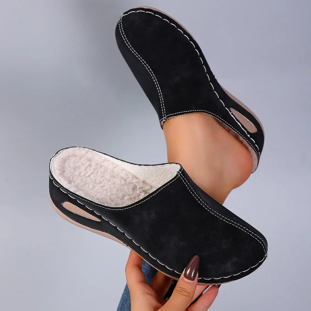 Élise slippers cushioned sole detail
