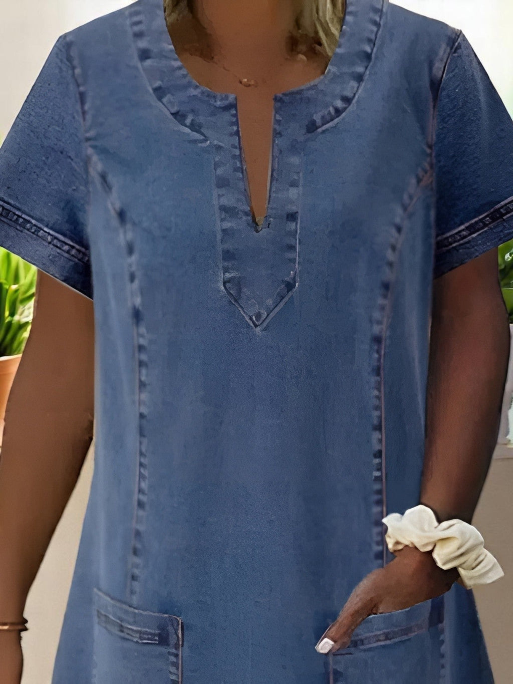 Claire™ | Cozy Denim Dress