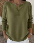 Helena™ | Henley Button-Up Jumper