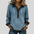 Josselyn | Collared Sweater with Button Detail