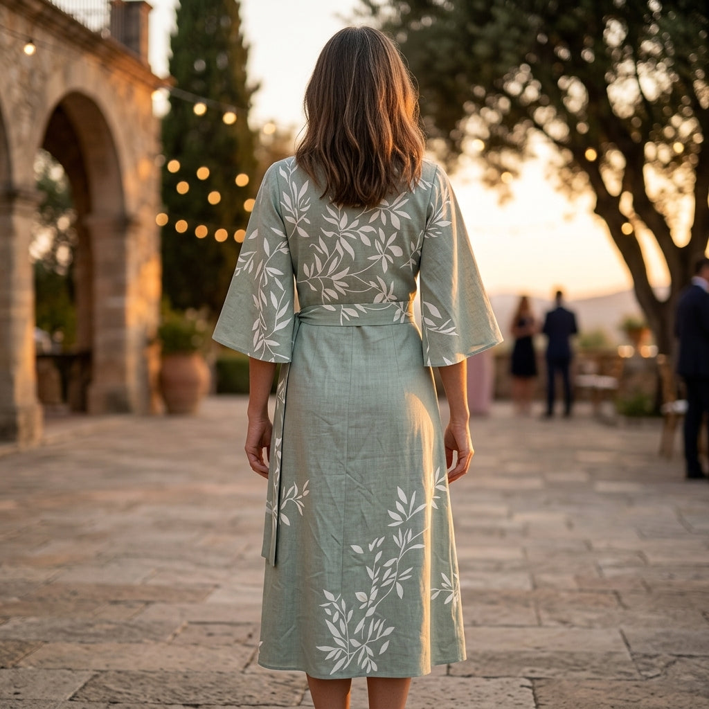 Eden™ | Floral High-Waist Midi Dress