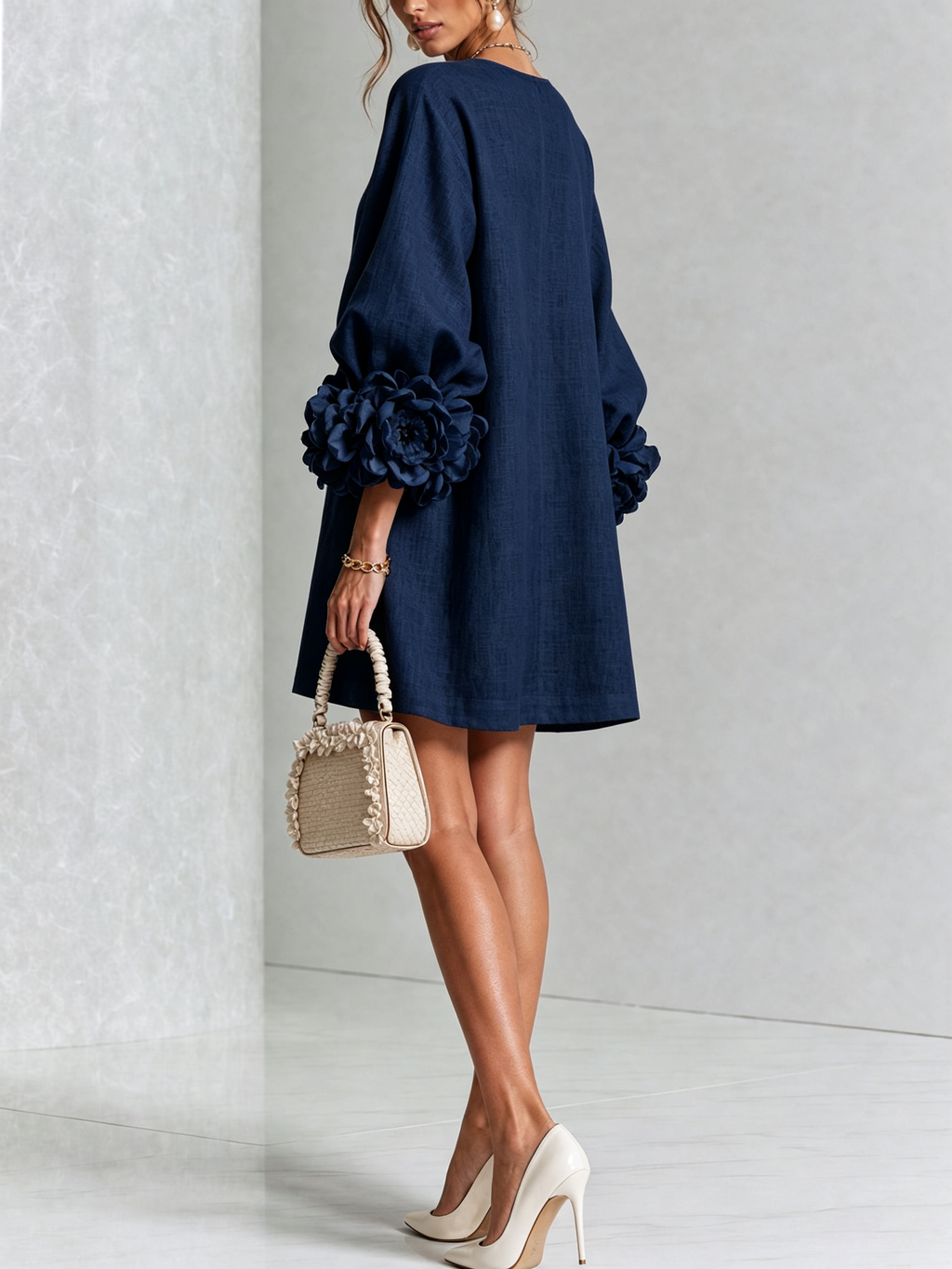 Florence | Floral Print Button-Up Mini Dress