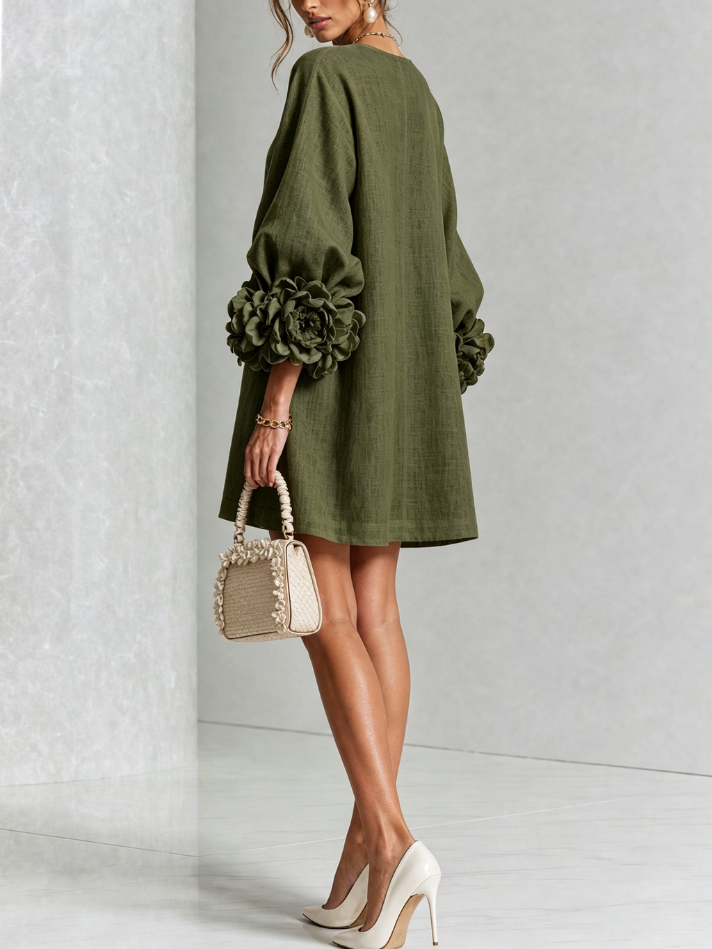 Florence | Floral Print Button-Up Mini Dress