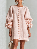 Florence | Floral Print Button-Up Mini Dress