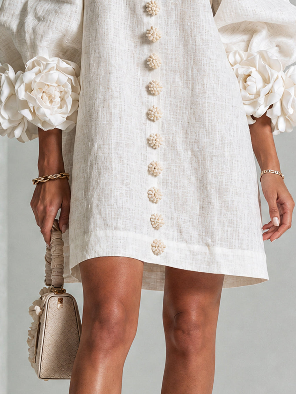 Florence | Floral Print Button-Up Mini Dress
