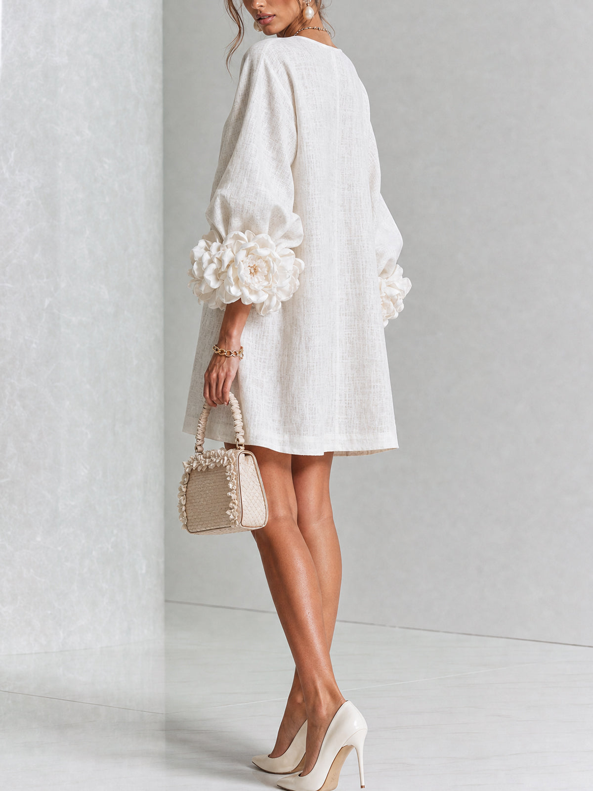 Florence | Floral Print Button-Up Mini Dress