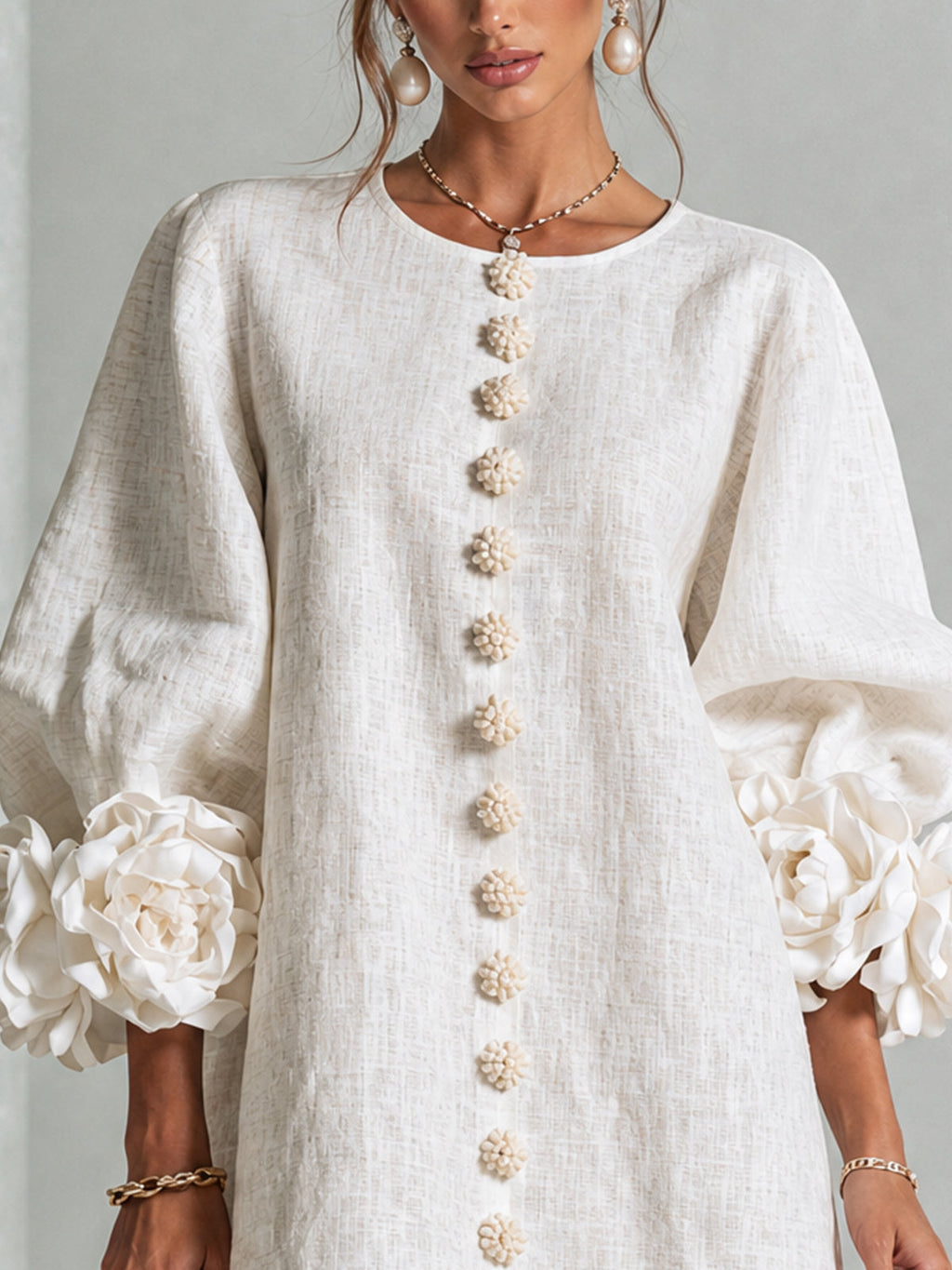 Florence | Floral Print Button-Up Mini Dress