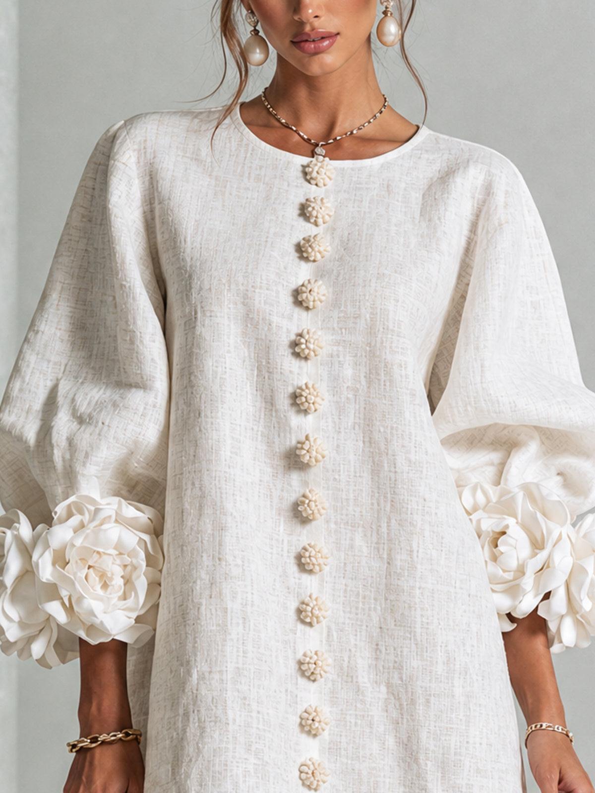 Florence | Floral Print Button-Up Mini Dress