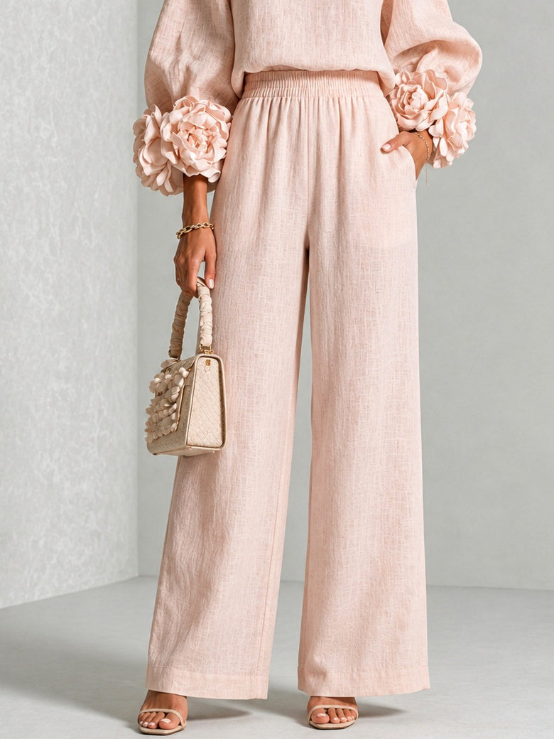 Carys | Floral-Cuff Two-Piece Set