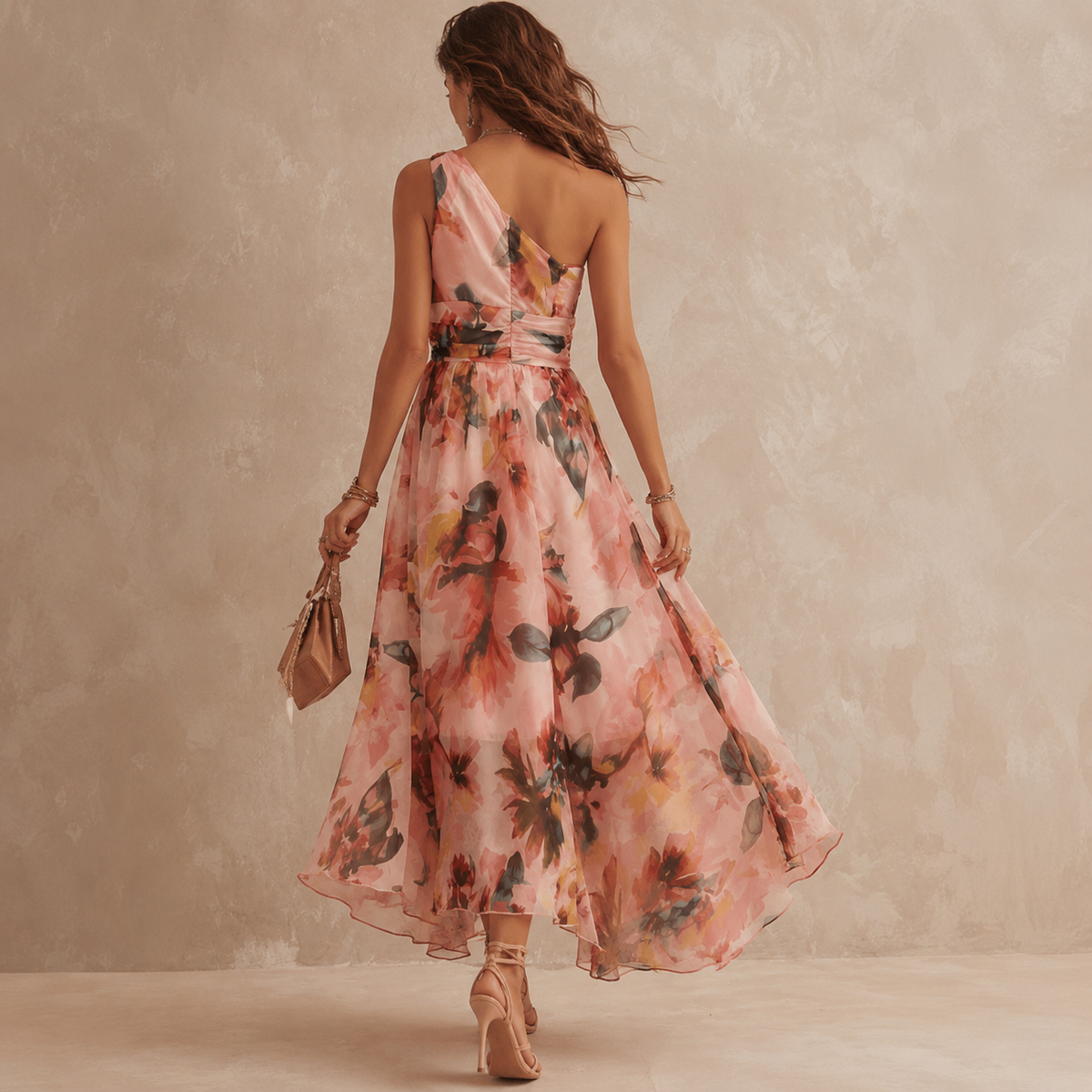 Aurora™ | Asymmetrical Floral Maxi Dress