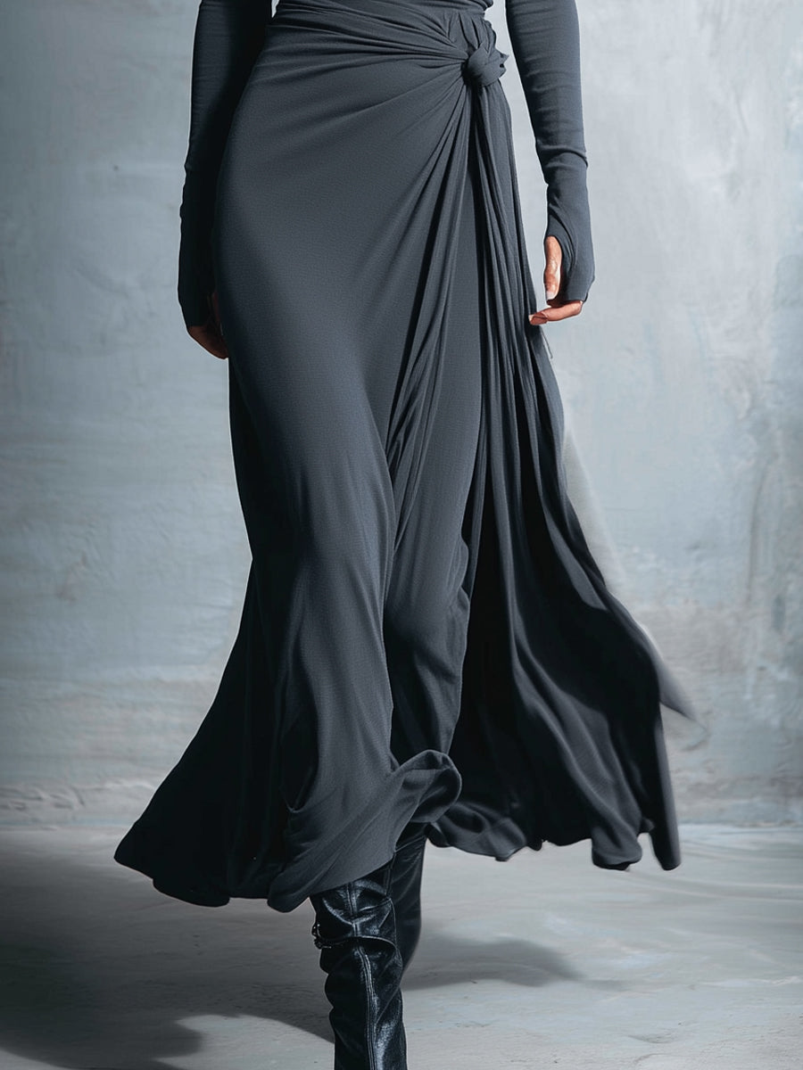 NAIARA | Side Knot Maxi Dress