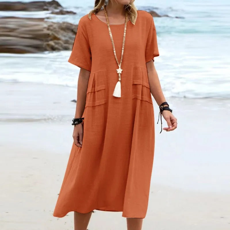 Hannah™ | Stylish Cotton Summer Dress