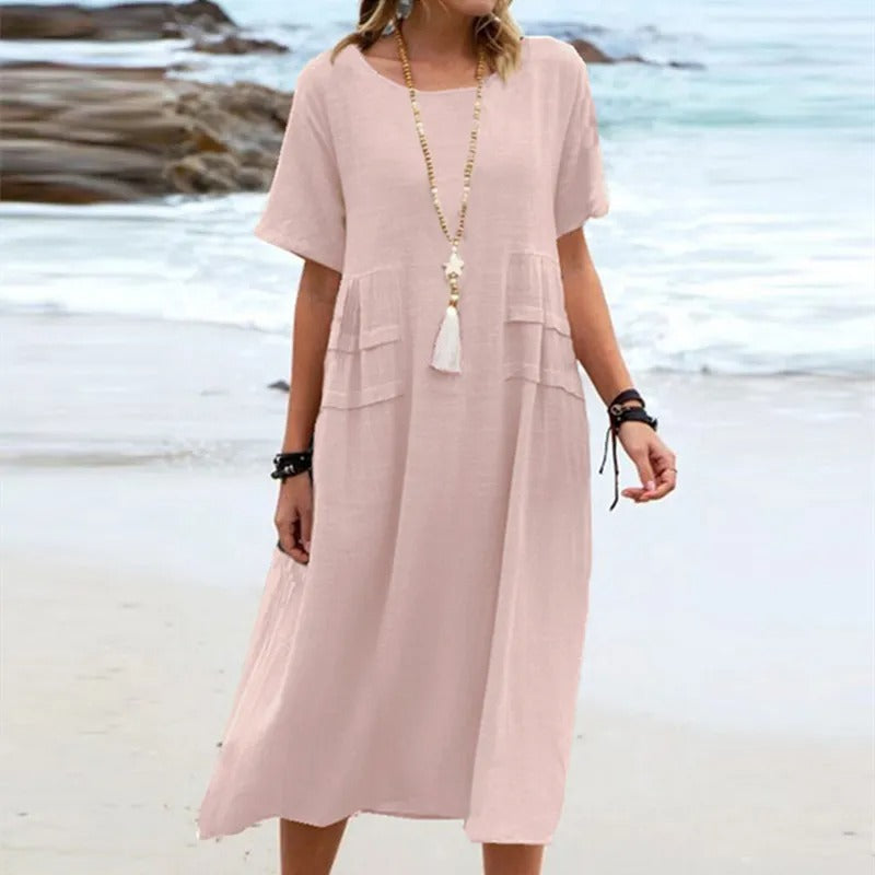 Hannah™ | Stylish Cotton Summer Dress