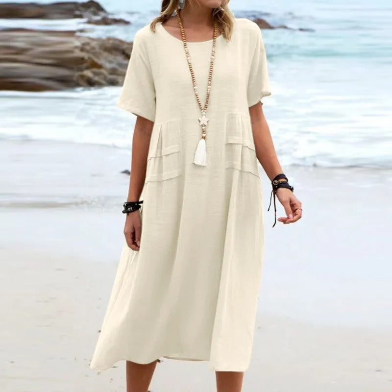 Hannah™ | Stylish Cotton Summer Dress