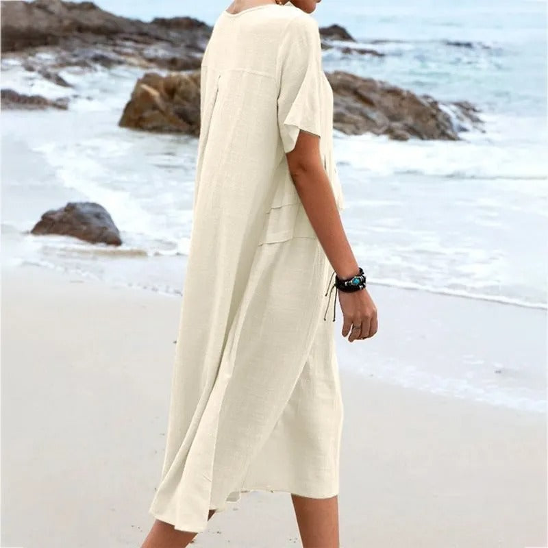 Hannah™ | Stylish Cotton Summer Dress