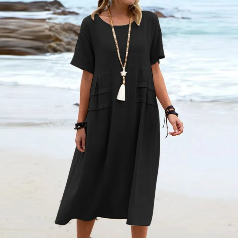 Hannah™ | Stylish Cotton Summer Dress