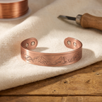 Howling Wolves Copper Bracelet