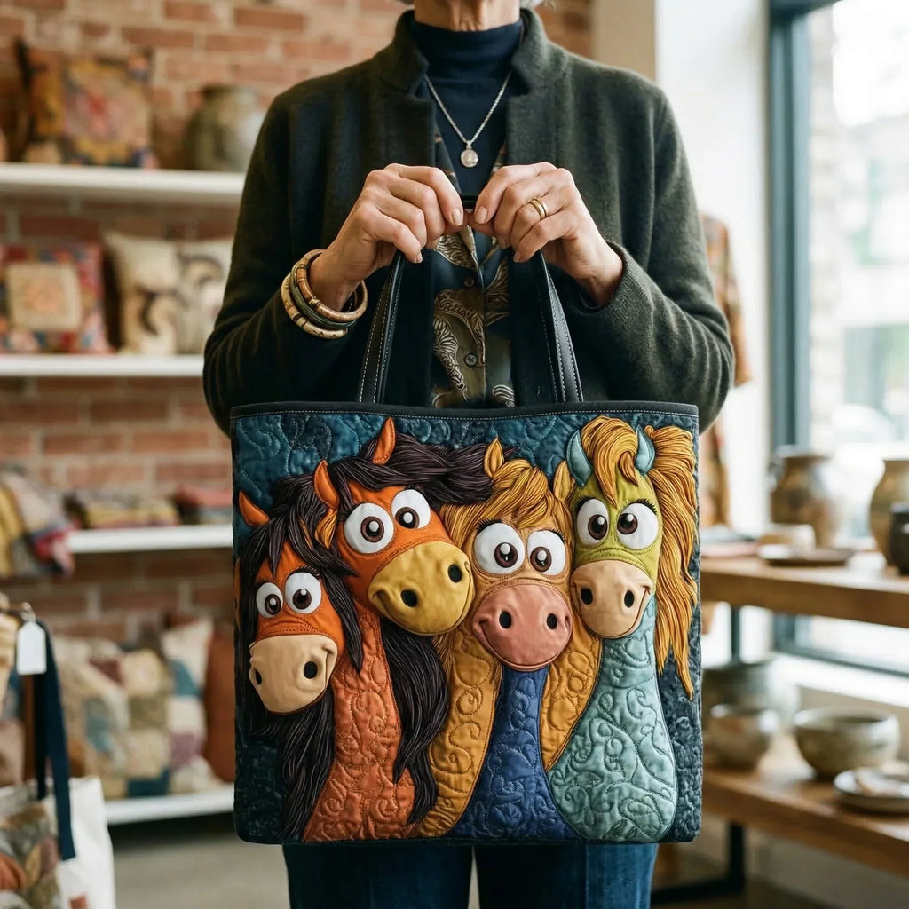 Quilted Magical Ponies Bag – Roomy and Lightweight