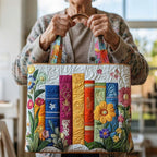 Handcrafted Flowering Library Bag – Two Sizes