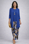 Faye three-piece co-ord set in blue
