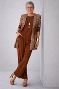 Leslie three-piece co-ord set in rust