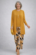 Ailene three-piece co-ord set in yellow