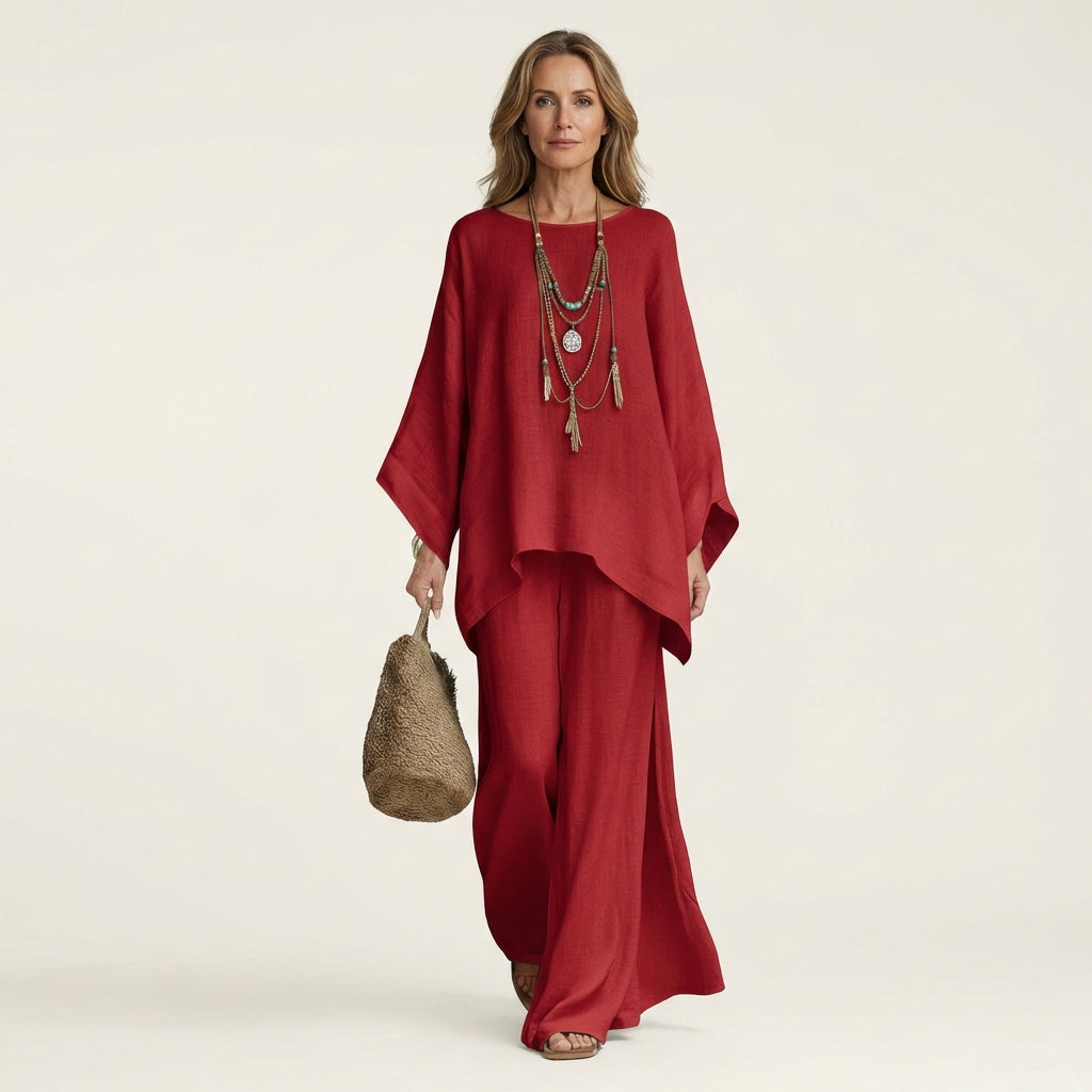 Majolie™ | Linen-Blend Two-Piece Set