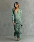 Chiara™ | Dress with Fringe Sleeves