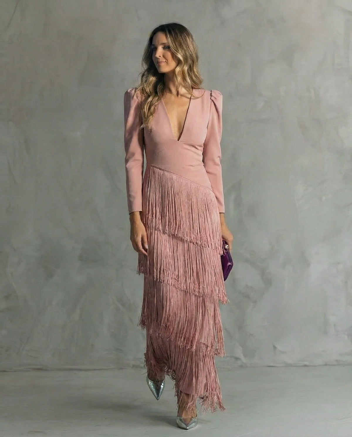 Chiara™ | Dress with Fringe Sleeves
