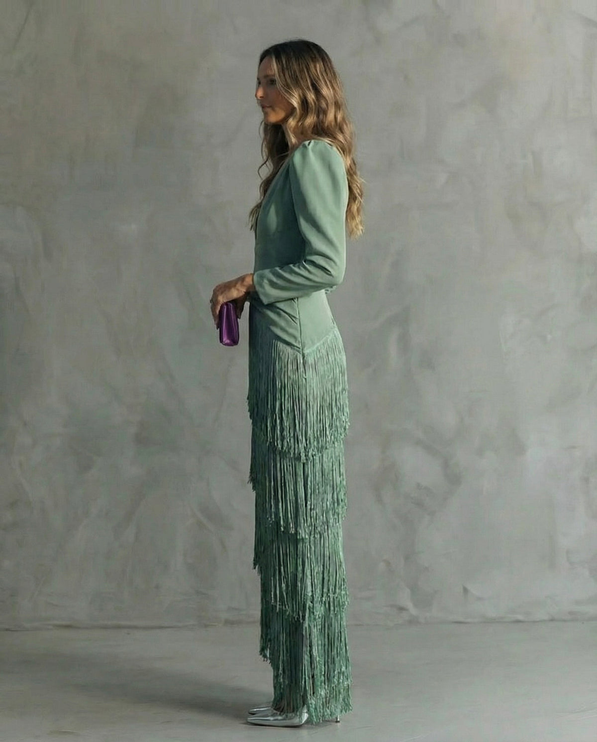 Chiara™ | Dress with Fringe Sleeves