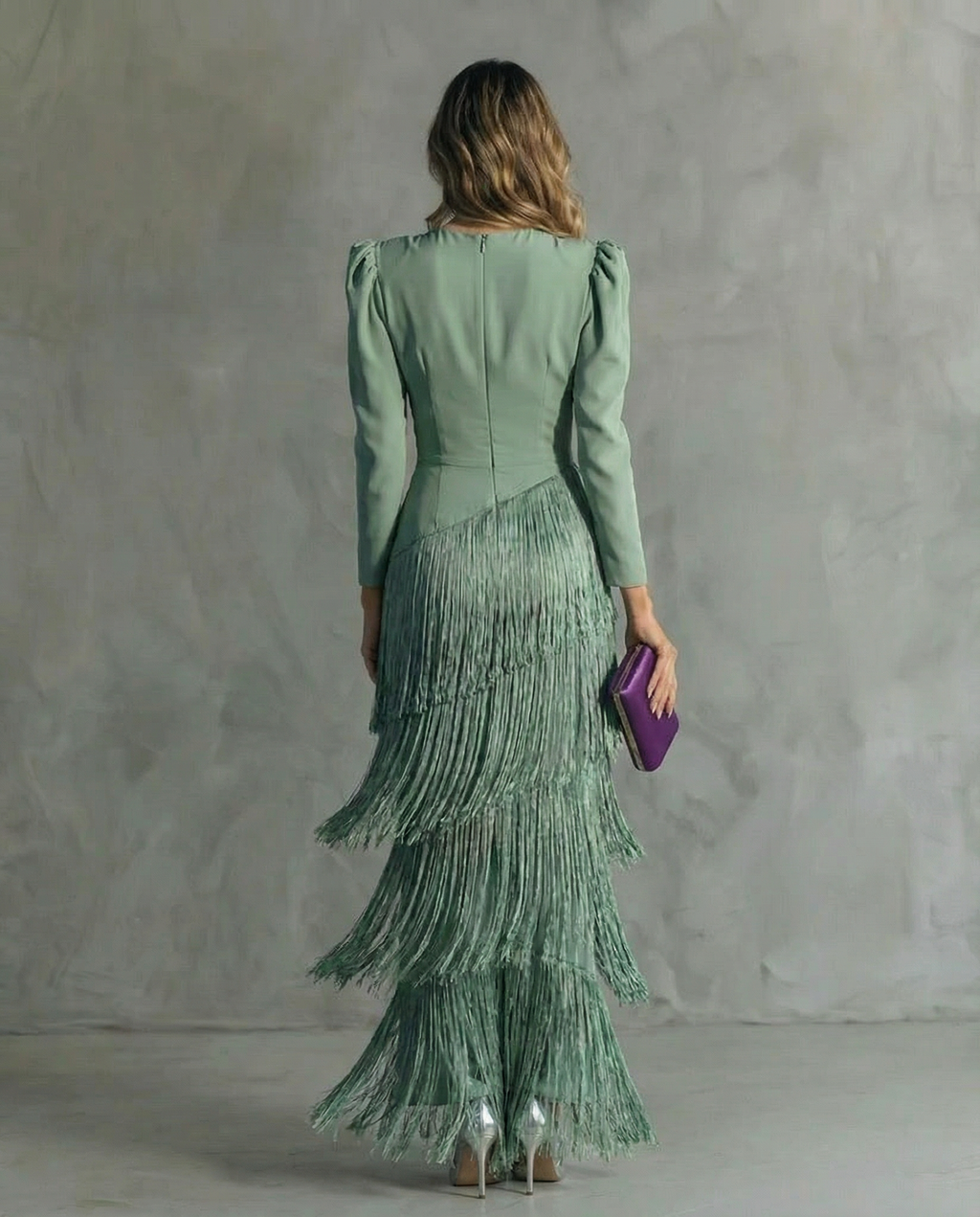 Chiara™ | Dress with Fringe Sleeves