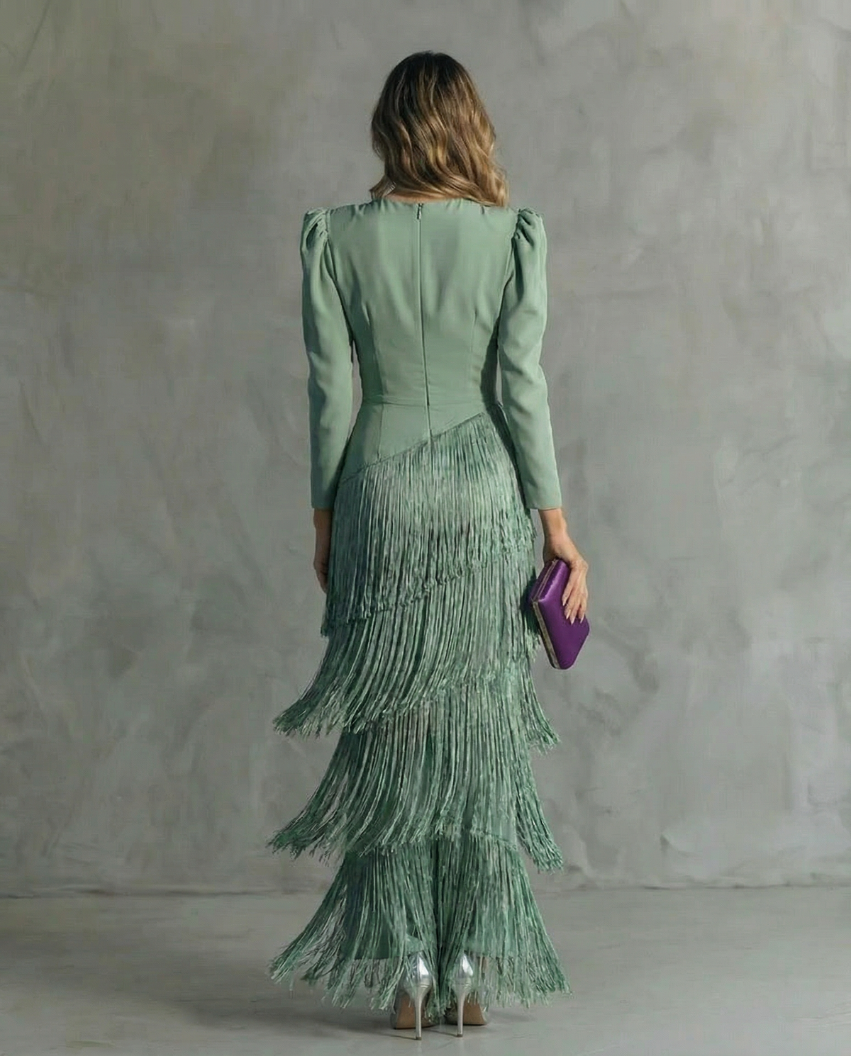 Chiara™ | Dress with Fringe Sleeves