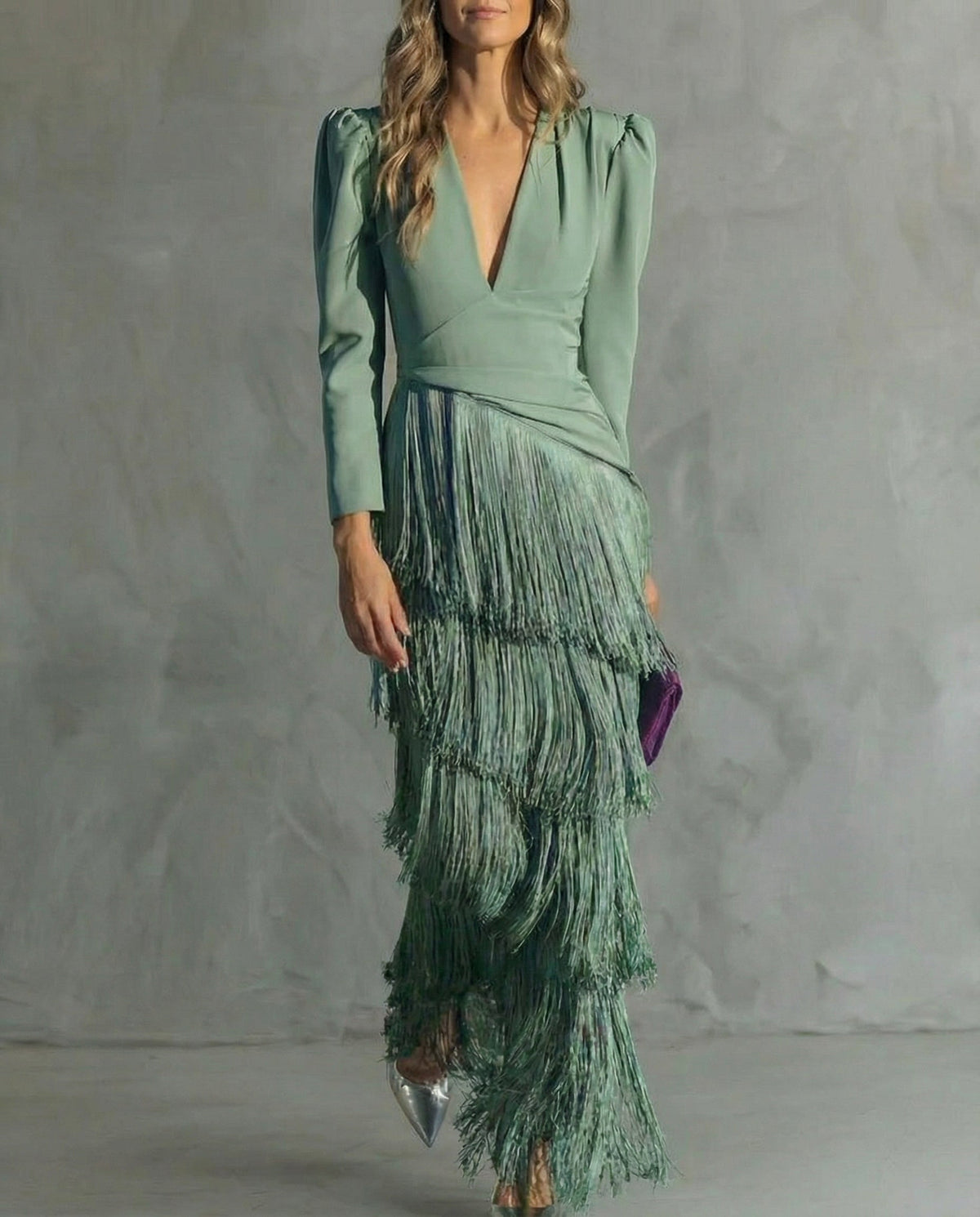 Chiara™ | Dress with Fringe Sleeves