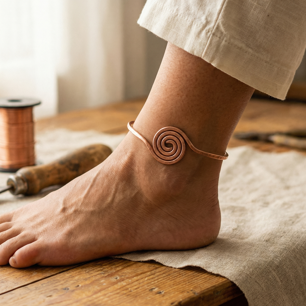 Shore Copper Anklet