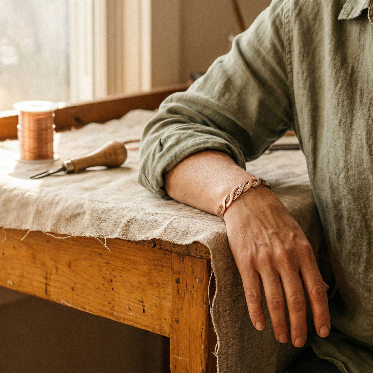 Brook Copper Bracelet